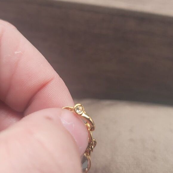 SWAROVSKI Gold-toned Clear Crystal Bezel Bracelet - Picture 6 of 8